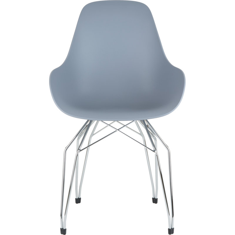 Masami Armchair, Chrome, Light Gray