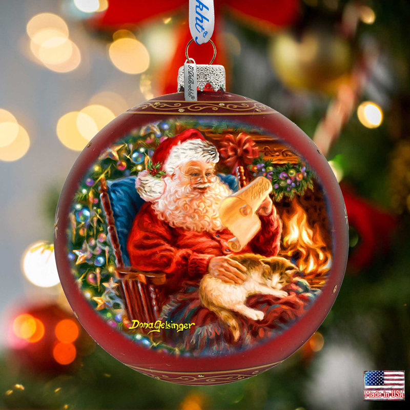 5.5'' Glass Animals Ball Ornament