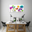 Floral Calm Pop - Wrapped Canvas Print-933597478