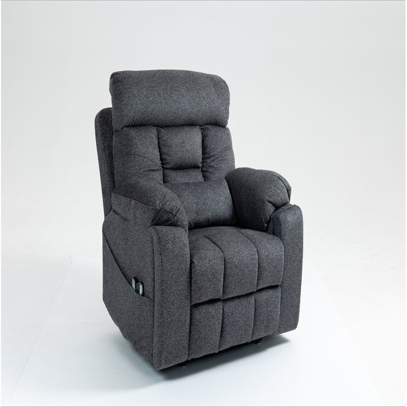Old Age Electric Lift Chair, Flat High Density Foam Electric Sofa, With Heating And Massage Functions, Can Tilt To 180 Degrees, 2 Pocket Cup Holders, 2 Remote Controls, 4 OKIN Motors