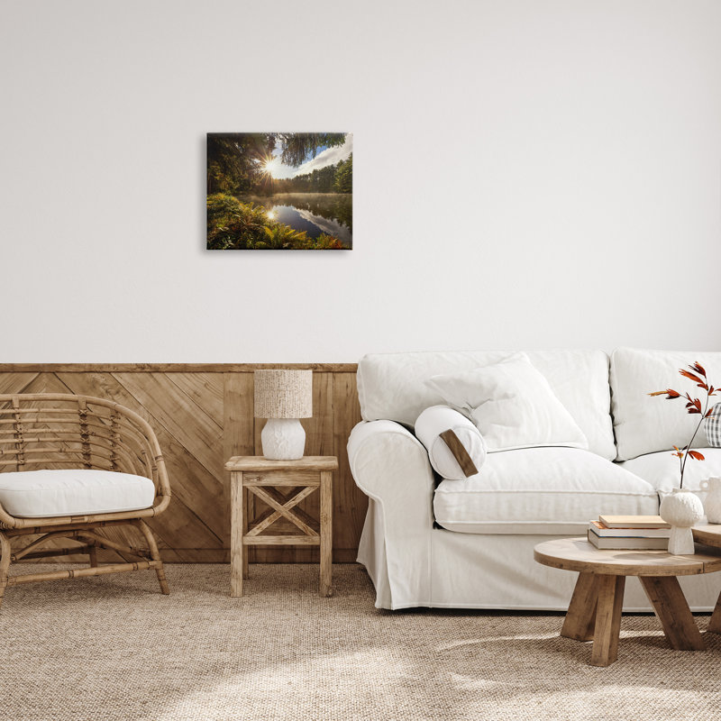«Stupell Industries Lake Nature Landscape», art mural sur toile par Patrick Zephyr, H 16 po x l 20 po x P 1,5 po