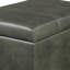 Repose-pieds 24 po en similicuir avec rangement-469149733