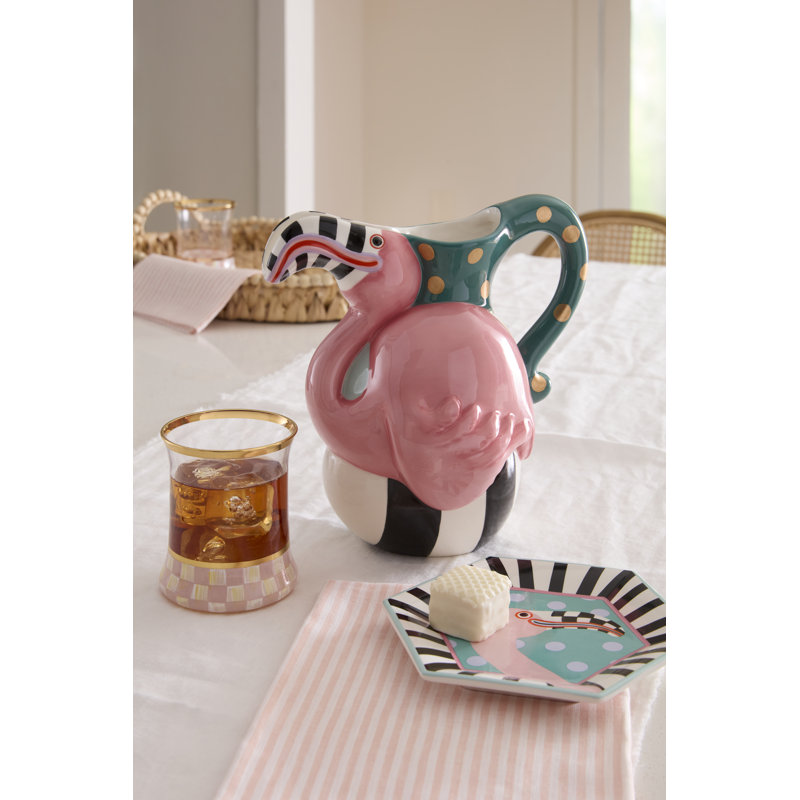 Patience Brewster Flamingo Dessert Plates