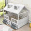 Lit mezzanine en bois avec 4 tiroirs et toit Milinocket-177759828-177759829