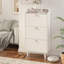 Armoire à chaussures moderne avec 3 tiroirs, armoire de rangement pour chaussures pour l'entrée, finition extérieure blanche