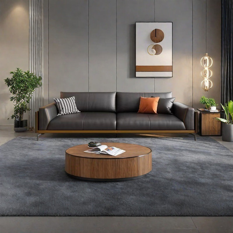 Canapé de bureau moderne simple de style italien, 3