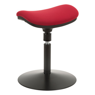 Roxane Height-Adjustable Saddle Seat Sit to Standing Swivel Active Stool by Symple Stuff