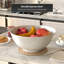 Bol décoratif en porcelaine blanche 14 "-1495032430
