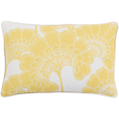 Japanese Floral Lumbar Pillow Cover