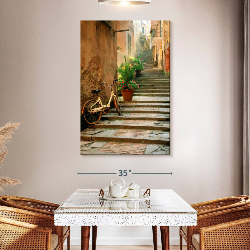 Sireci Cinque Terre Steps, 51" H x 34" W