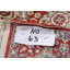 Tapis beige / rouge en soie noué à la main Rayo Hereke