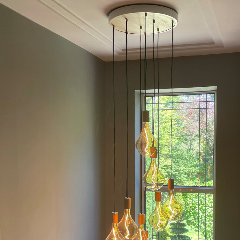 Voronoi II 9 - Light Pendant, Oak