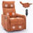 Heat Massage Manual Recliner Chair With Rocker And Swivel In Fabric For Living Room-1068872047