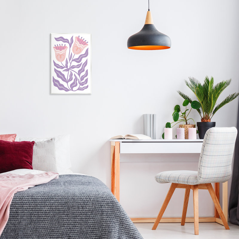 «Wavy Mauve Blooms» par Martina Pavlova, H 19 po x l 13 po