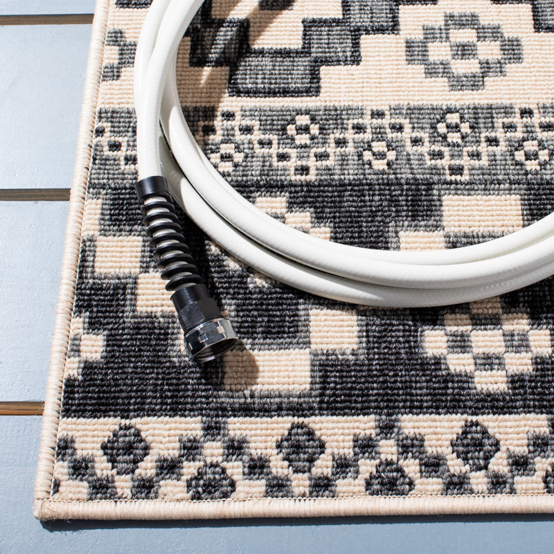 Tapis intérieur / extérieur Northpoint Veranda Southwestern, Tapis de couloir 2 pi 3 po x 8 pi