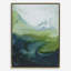 «Serene Green», art abstrait encadré