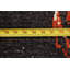 Tapis rouge / noir noué à la main de conception unique 4 pi 11 po x 8 pi 2 po Sorica