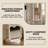 66.93"French-style solid wood rotating floor mirror
