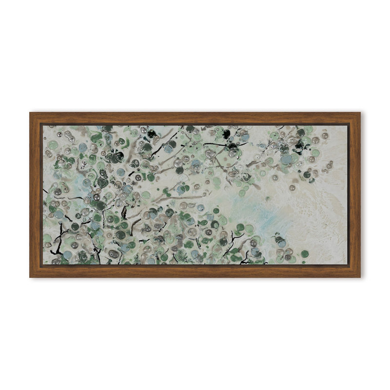Nature Inspired "Dappled Canopy" Canvas Wall Art By , 16" H x 8" W, Framed Print, Beige