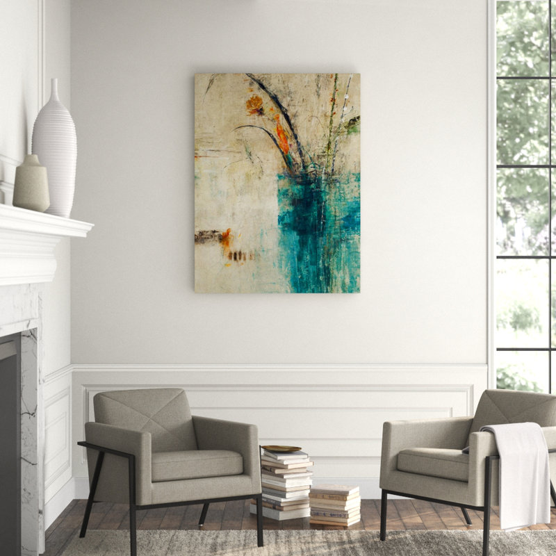 Aqua II Print, Knife Gel, 53" H x 40" W