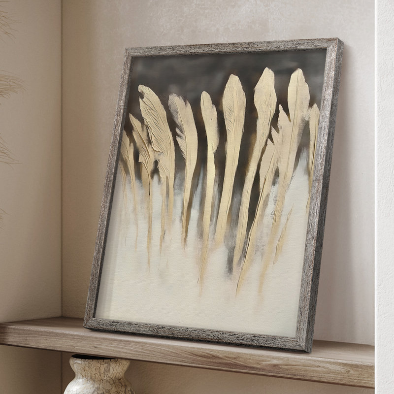Reproduction encadrée FLORAL Series DCLXVII - bois massif, H 11 po x l 9 po