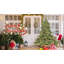 Arbre de Noël pleine forme avec lumières Ul - branches mixtes Pe / Pvc, pointes, base large pour les espaces spacieux, structure à charnières, support en métal stable-752570218