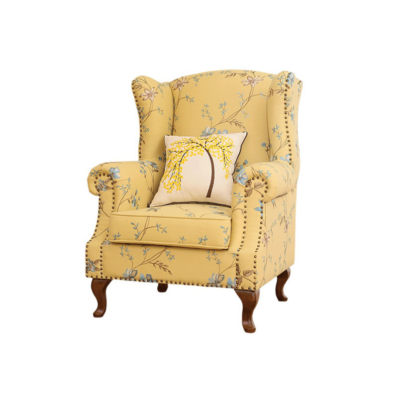 Fauteuil de 33,4 po de large Katsura, Jaune