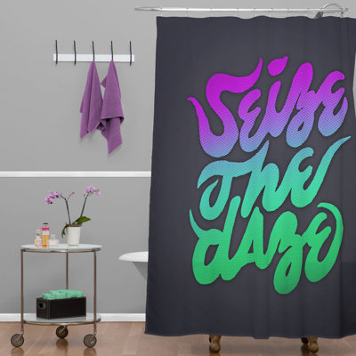 Abri Seize The Daze Single Shower Curtain