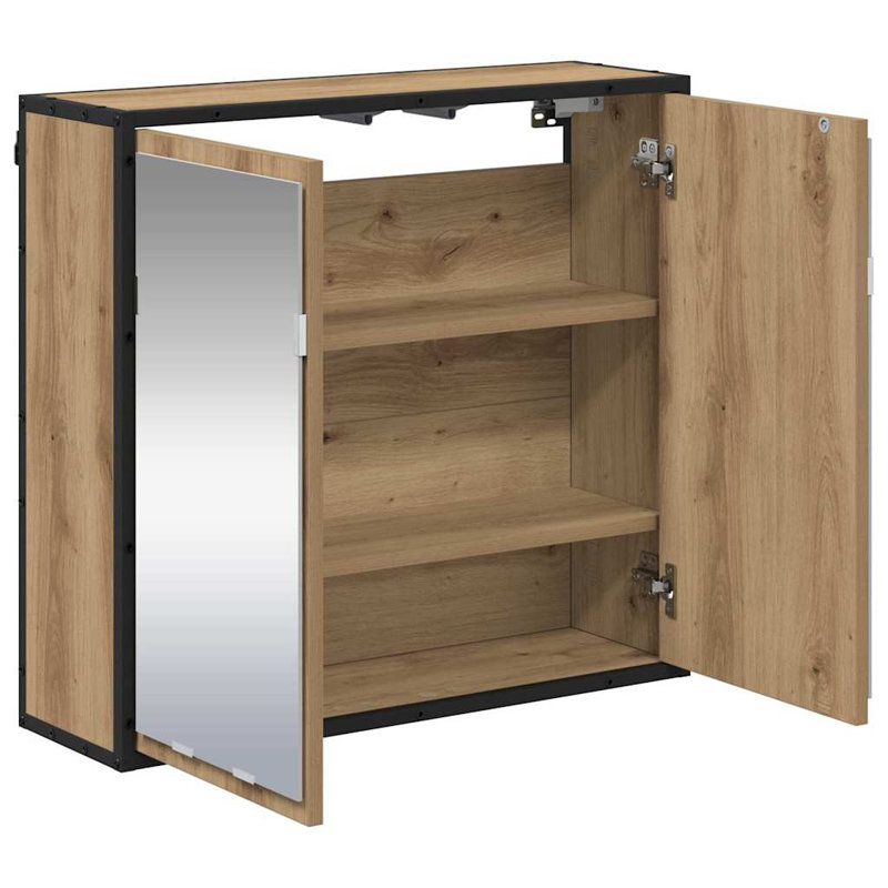 Wall Mounted Required Bathroom Cabinet, Artisan Oak