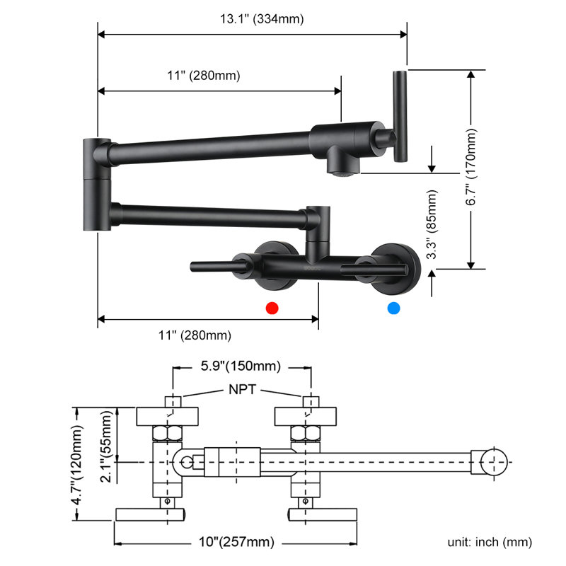 WOWOW Touch Kitchen Faucet, Matte Black