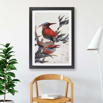 Two Birds by Katsushika Hokusai - Single Picture Frame Painting