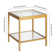 Alexis Glass Top End Table