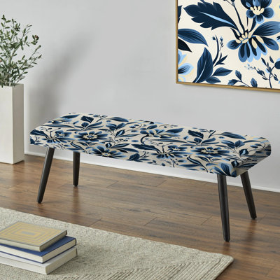 Banc noir rembourré Nordic