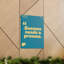 «Success Needs Process», art textuel sur toile tendue