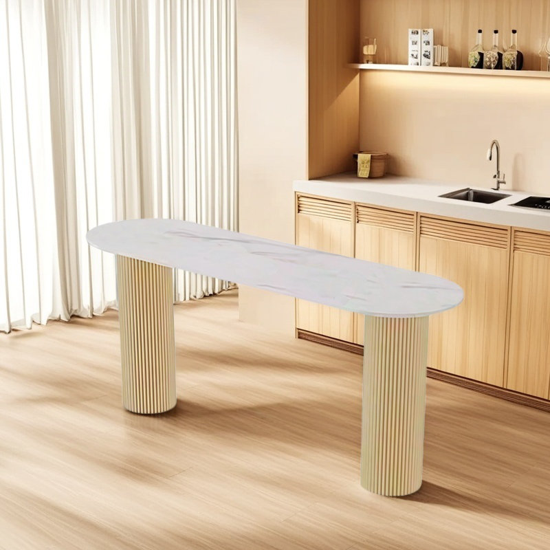 Éclairage pour la salle à manger, H 41,3 po x L 78,7 po x l 15,7 po, Blanc enneigé, Doré