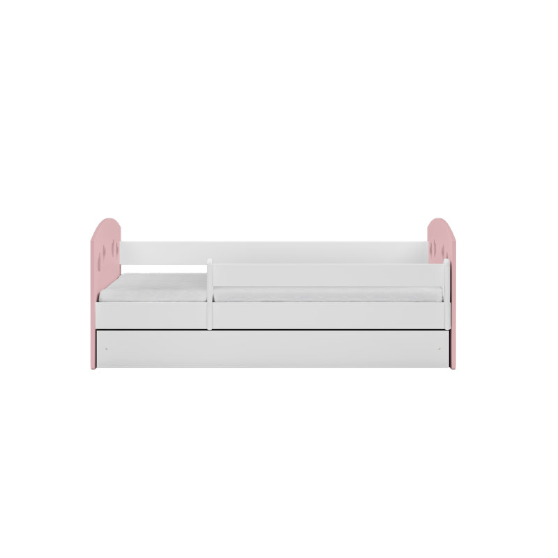 Makenna Standard Panel with Storage Included, Pink, 80 x 180 cm
