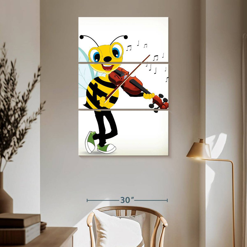 Ashelle Bee Playing Violin, 65" H x 42" W