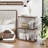3-Tier Multipurpose Display Rack with Metal Frame
