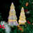2 Pack Colorful Glass Christmas Tree Light – Tabletop Holiday Décor With Timer For Indoor Xmas Display