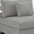 Upholstered Gray Chenille Armless Chair with Pillow Back, Single Chair Module Part For Sectional Sofa-574672833-595439993