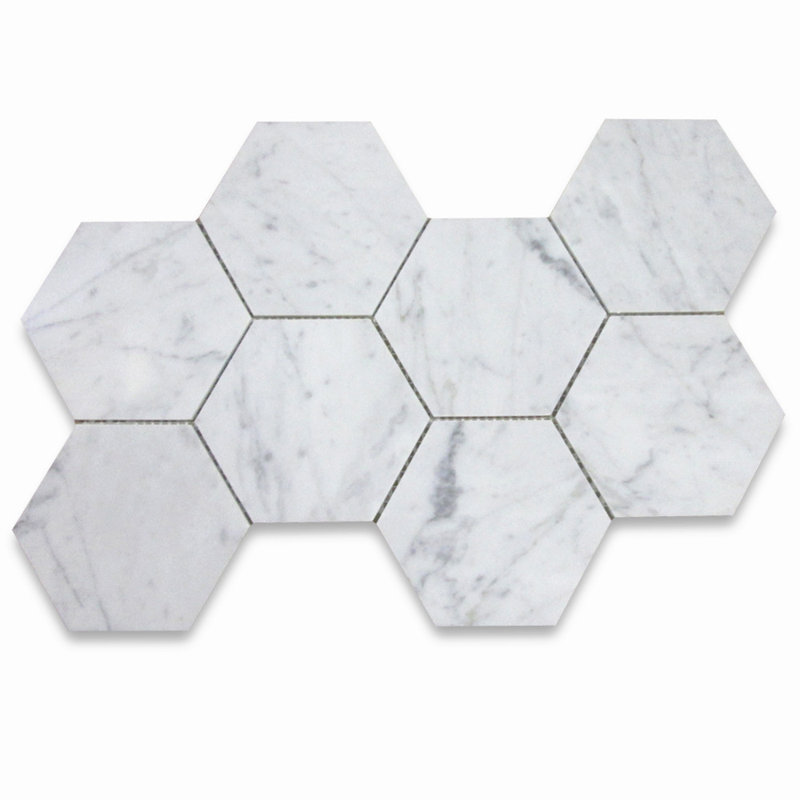 9" x 15" Marble Honeycomb Mosaic Wall & Floor Tile