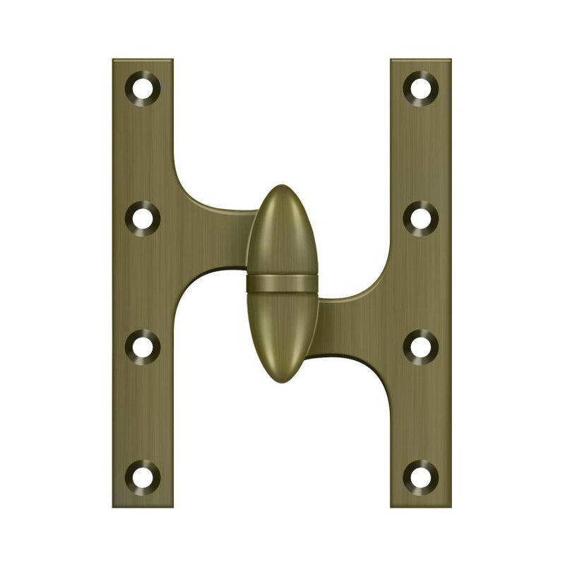 Hinge, Antique Brass, Left Hand