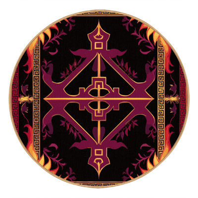 Tapis orné de fleurs