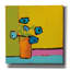 Vase orange vif - peinture sur toile tendue-1950327201