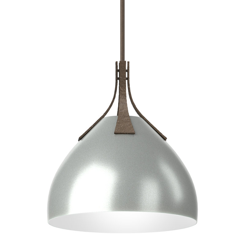 Summit 1 - Light Single Dome Pendant, Vintage Platinum, Bronze