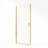 34"x 72" H Semi-Frameless Pivot Shower Door with  1/4 inch(6mm) Clear Tempered Glass And Handle,Brushed Gold-124870129