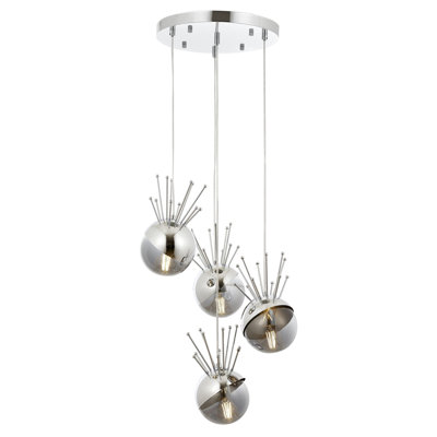 Luminaire suspendu en grappe à 4 lumières