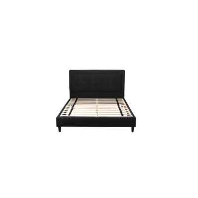 Lit plateforme tapissier Poplar