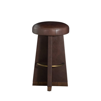 Plateau Leather Swivel Bar Stool