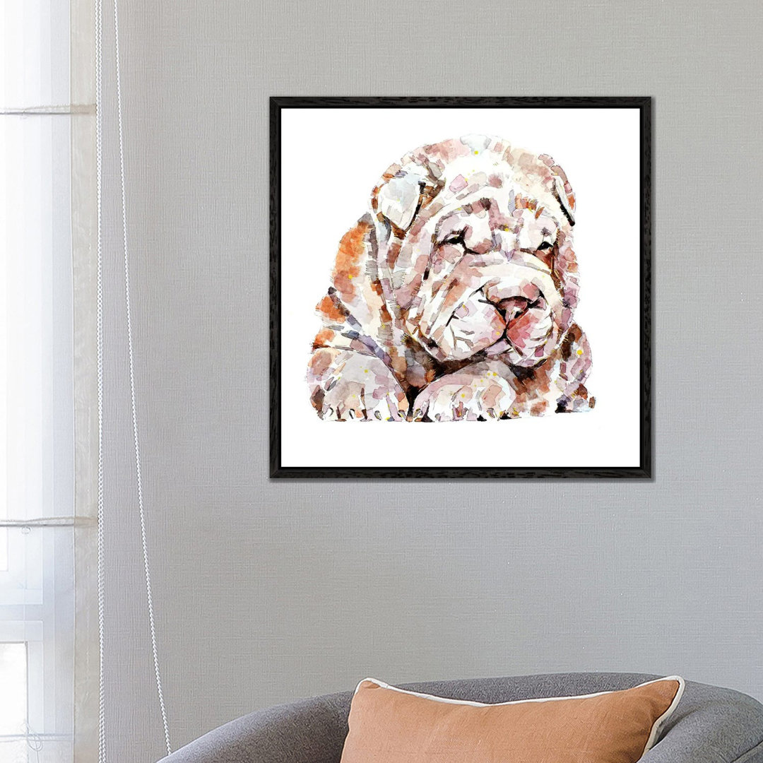 Shar Pei by EdsWatercolours - Gallery-Wrapped Canvas Giclée on Canvas